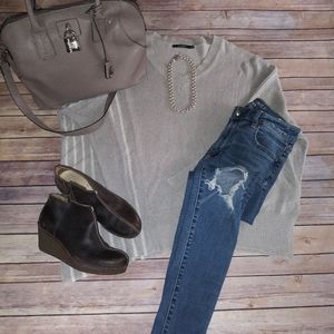 Doe & Rae Large Gray Cozy Sweater